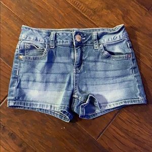 Justice: Blue Denim Shorts